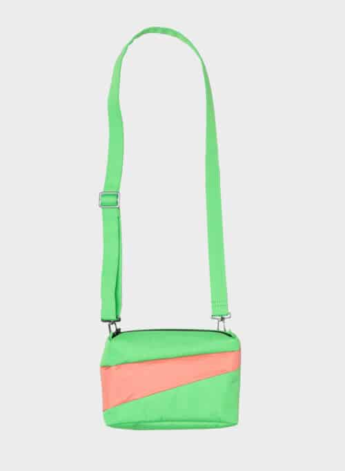 SUSAN BIJL Bum bag greenscreen & coral small