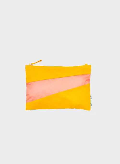 SUSAN BIJL Pouch cleese & coral M + strap
