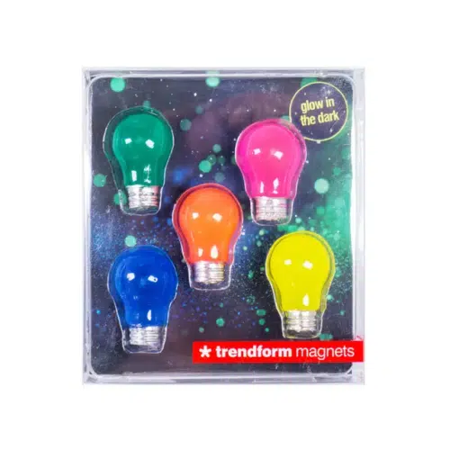 Trendform Magneten Bulb Glow - Set van 5 - Multicolour