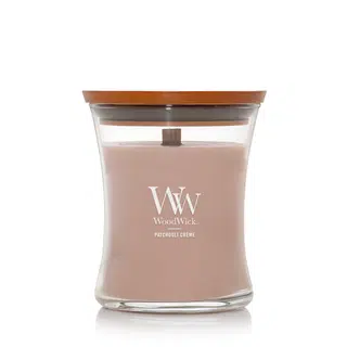 Woodwick Patchouli Créme kaars medium