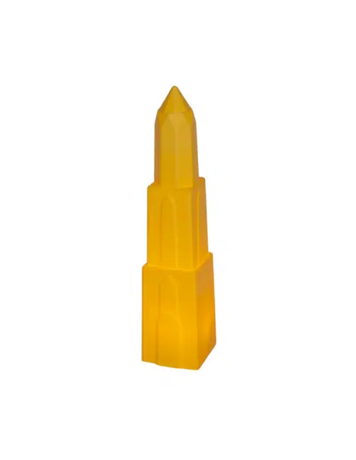 Domtoren lamp geel