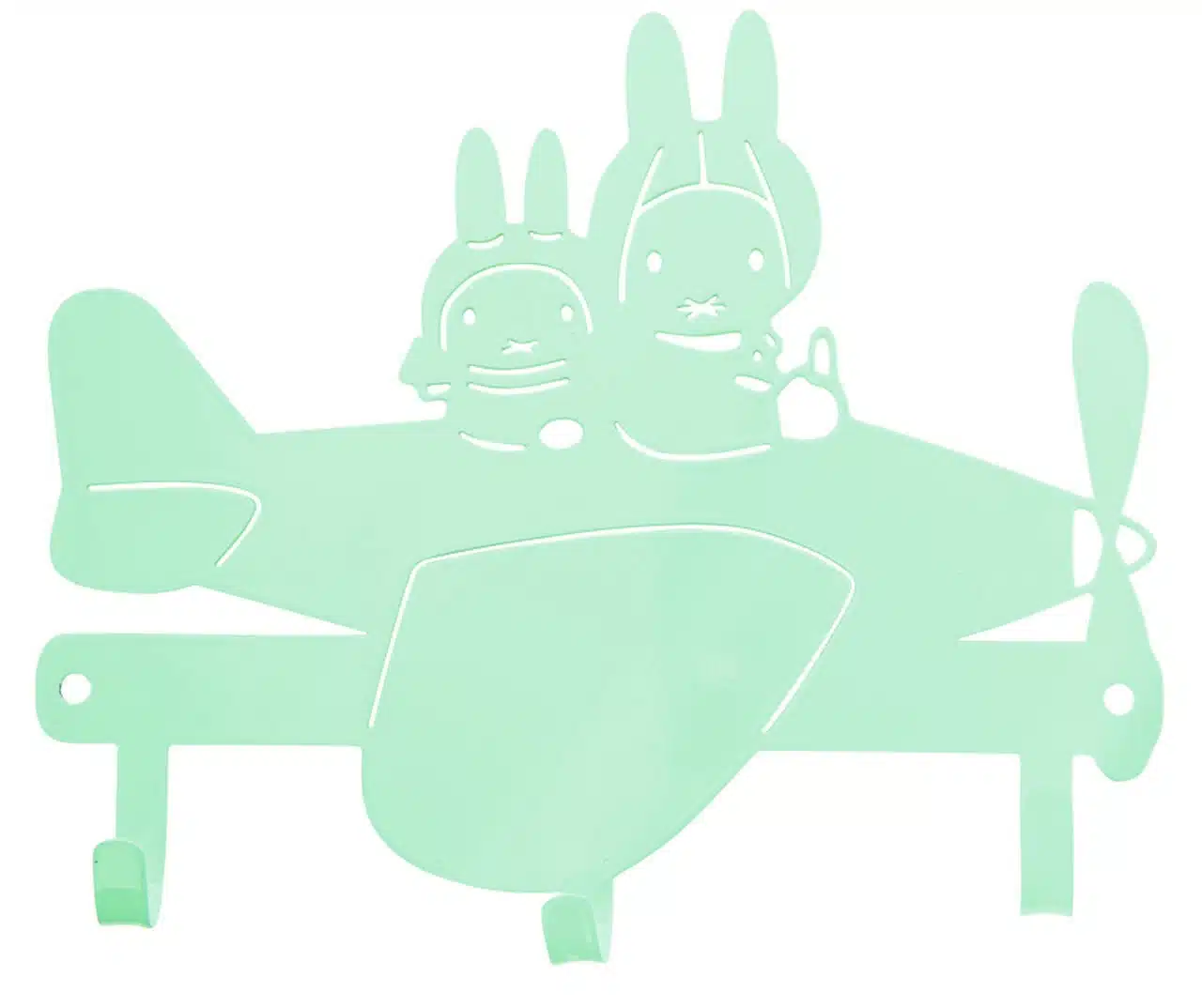 global affairs Nijntje kapstok vliegtuig mintgroen