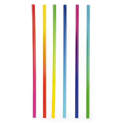 KIKKERLAND herbruikbare plastic rietjes gradient