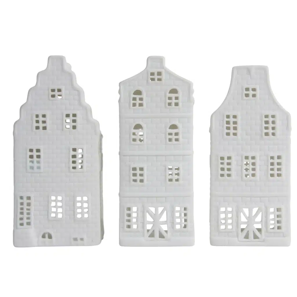 &klevering grachtenpand waxinelichthouder trap