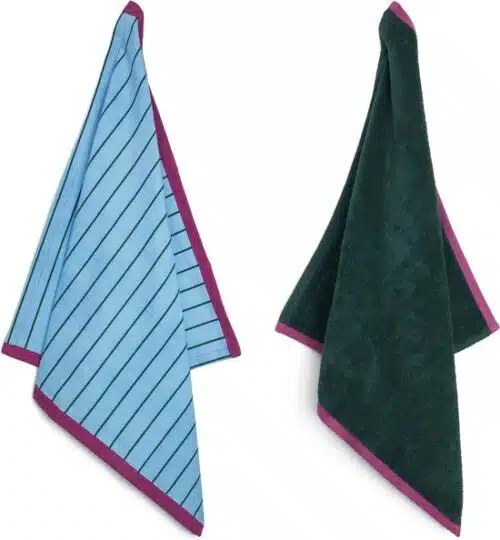 Lifa Home Theedoek en handdoek set Vivid Blue Green