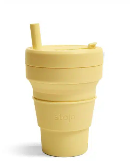 Stojo Junior cup 250 ml met rietje mimosageel