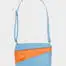 SUSAN BIJL Bum bag ocean & orange medium
