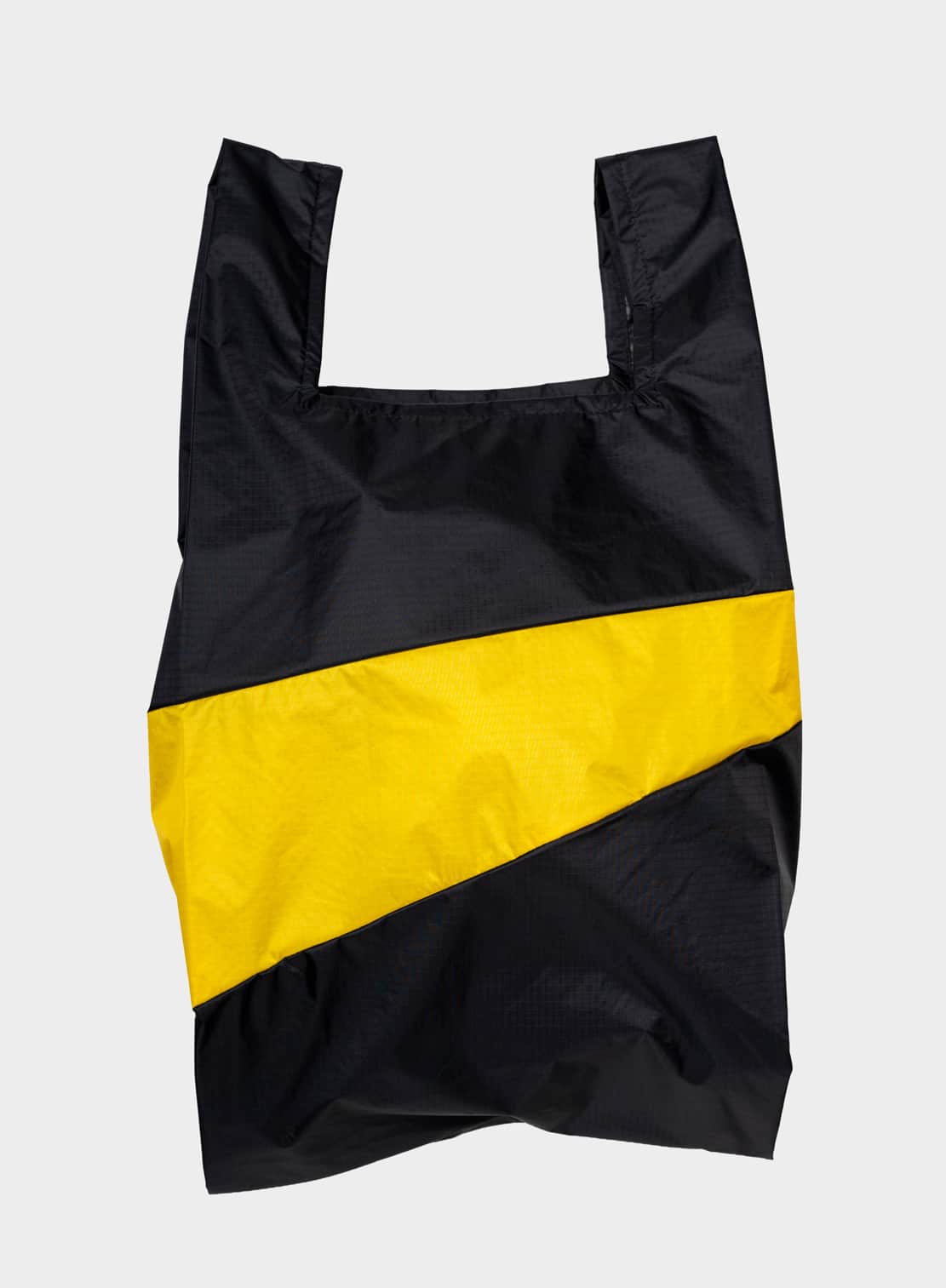 SUSAN BIJL Shopping bag black & sunflower large