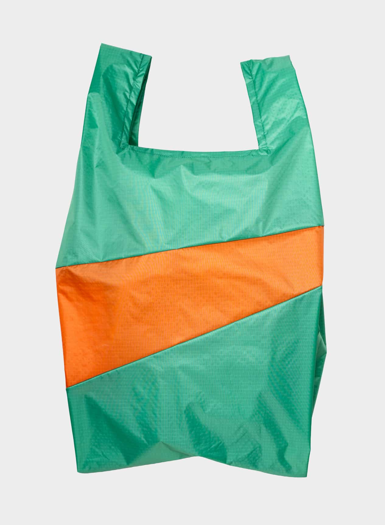 SUSAN BIJL Shopping bag holly green & orange large
