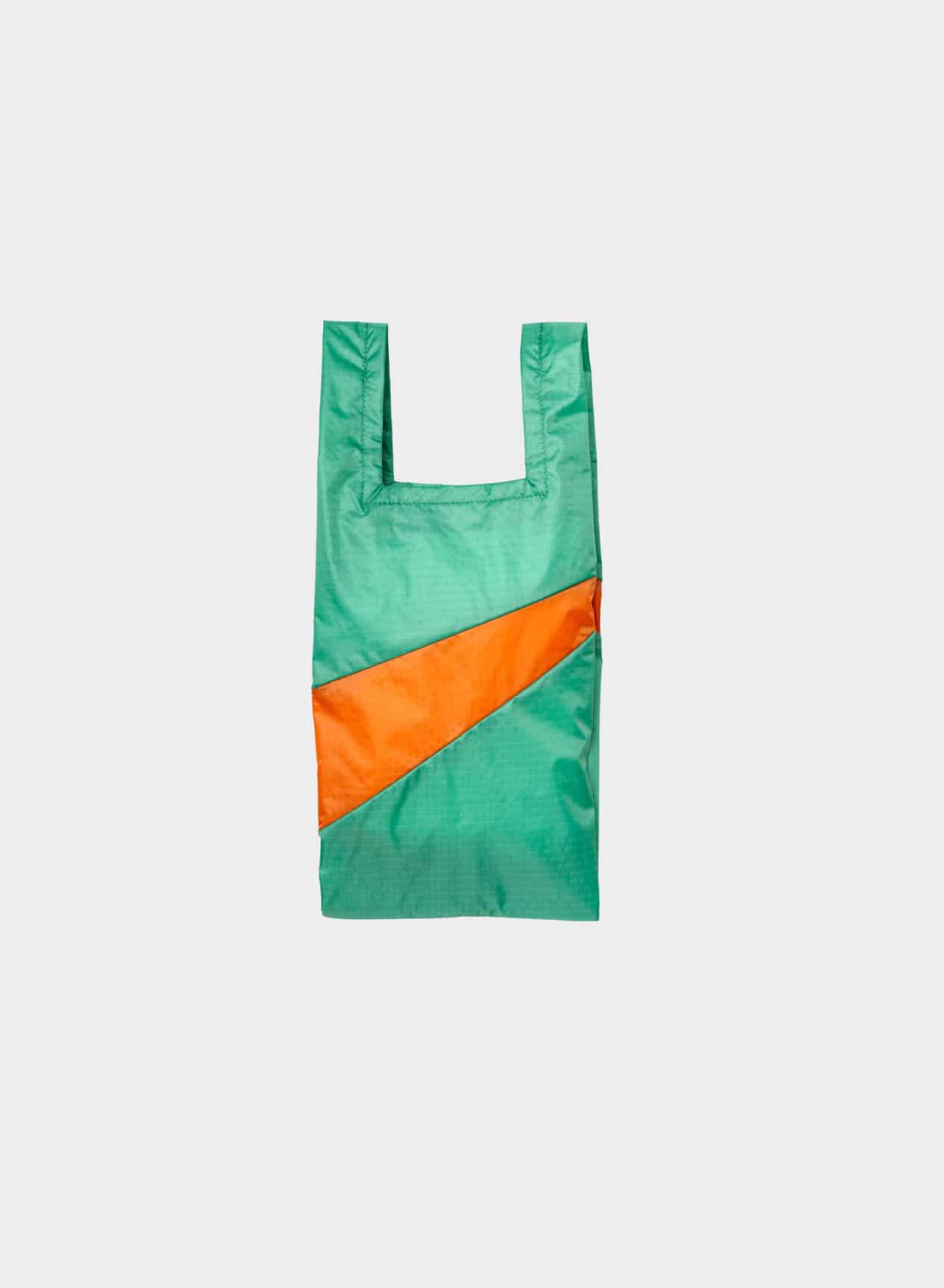 SUSAN BIJL Shopping bag holly green & orange small