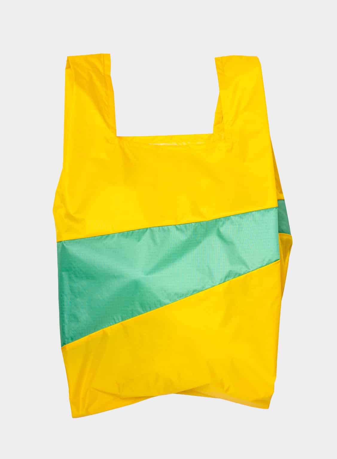 SUSAN BIJL Shopping bag sunflower & holly green large