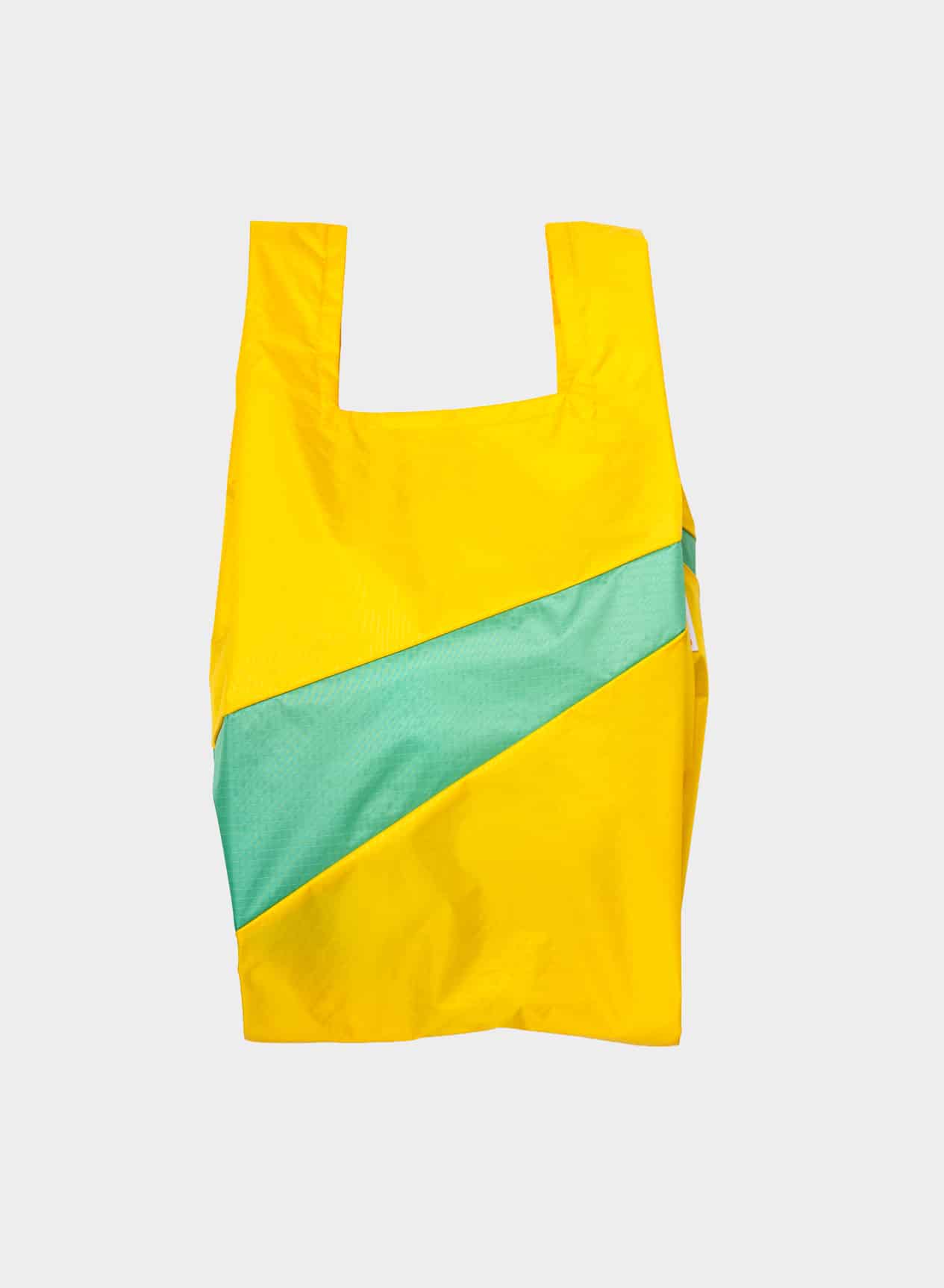 SUSAN BIJL Shopping bag sunflower & holly green medium