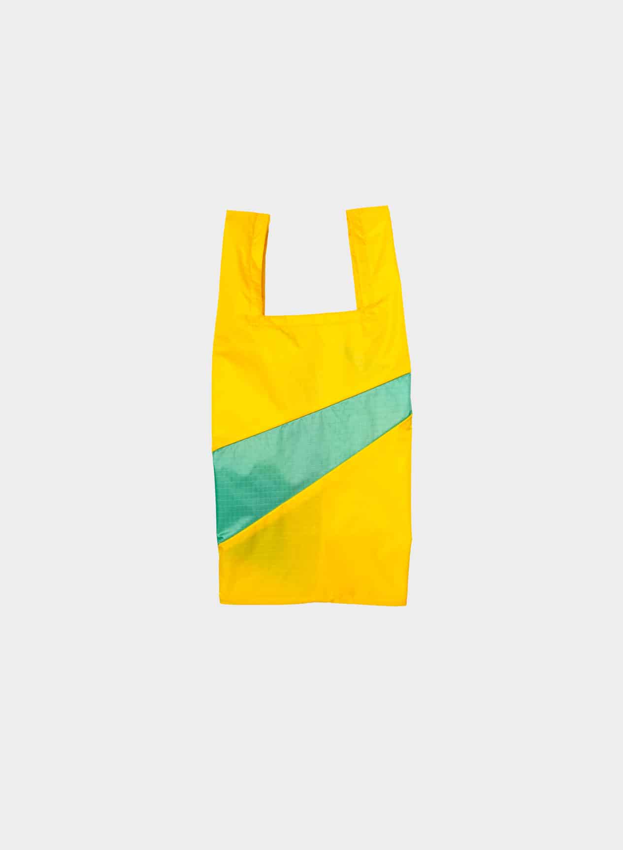 SUSAN BIJL Shopping bag sunflower & holly green small