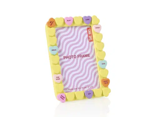 Bitten Sweet heart fotolijstje geel