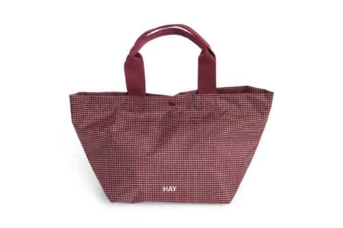HAY Grid everday bag mini burgundy