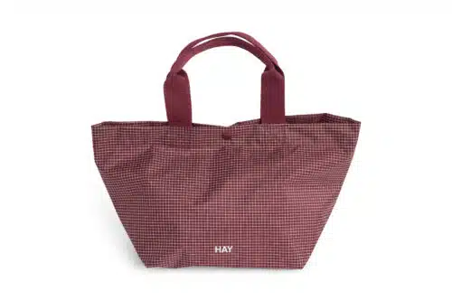HAY Grid everday bag mini burgundy