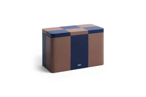 HAY tinnen blik medium bruin / donker blauw