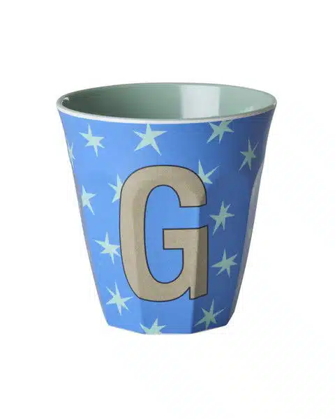 RICE Melamine beker letter G Stars