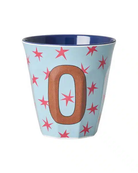RICE Melamine beker letter O Stars