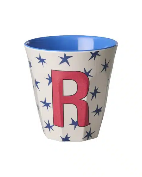 RICE Melamine beker letter R Stars