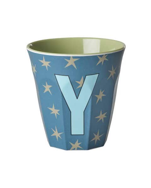 RICE Melamine beker letter Y Stars