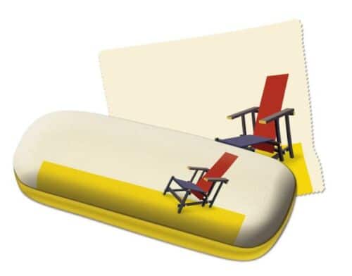 Brillenkoker Rietveld Schröderhuis geel en wit