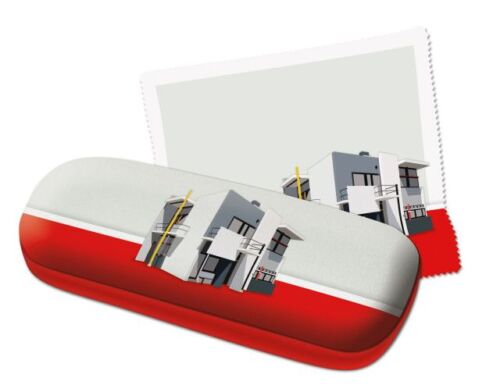 Brillenkoker Rietveld Schröderhuis rood en wit